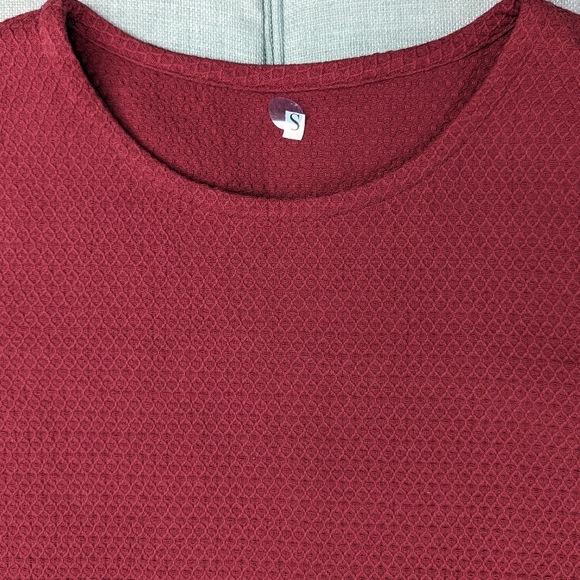 New With Tags Small Handmade Maroon Dress 2 Pockets - Picture 3 of 8